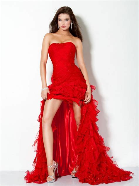 Red Evening Dresses Plus Size Style Jeans