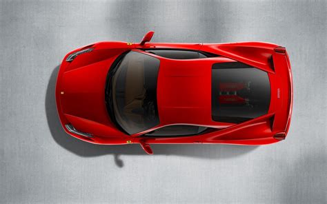 Ferrari 458 Italia Top View Hd Desktop Wallpaper Widescreen Alta
