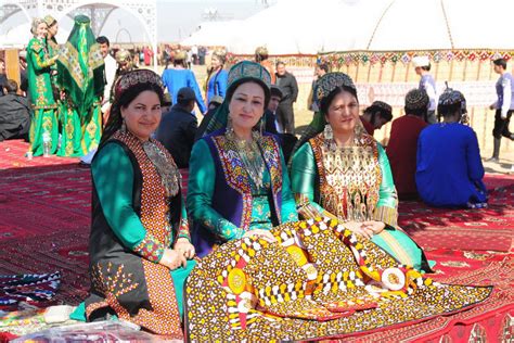 National Turkmen Clothes Part Of The Culture And Education