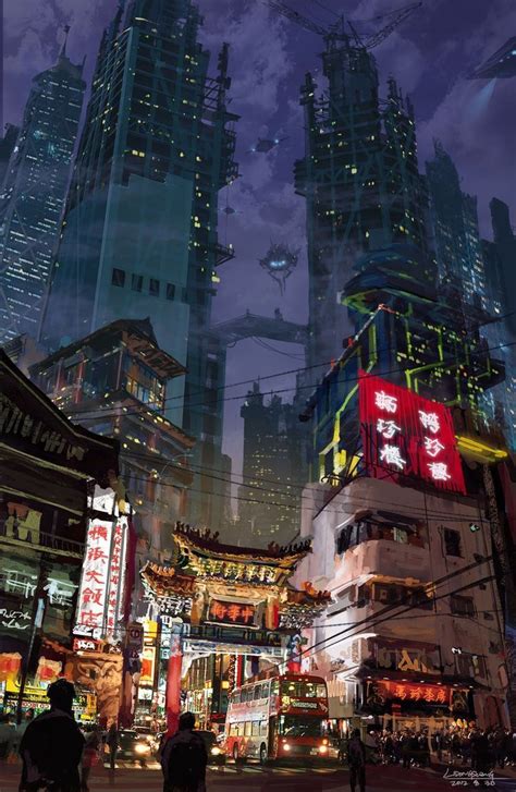 Anime Wallpaper Futuristic City Concept Art