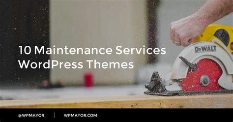 11 Maintenance Services Wordpress Themes