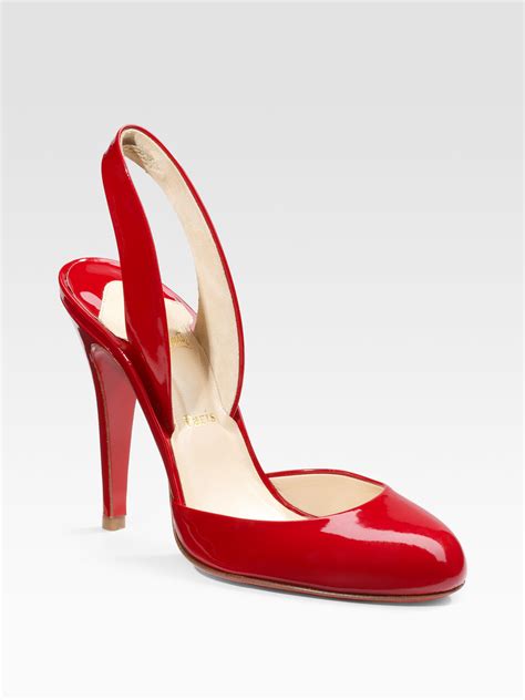 Christian Louboutin Picador Slingbacks In Red Lyst