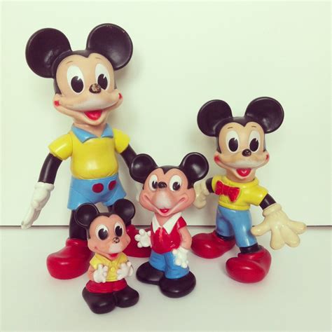 Mickey Mouse Ledraplastic Vintage Rubber Toys Mickey Mouse Vintage