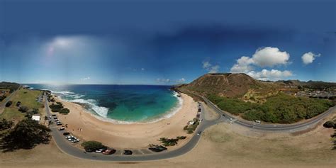 Sandy Beach In East Oahu Hawaii An Aerial 360˚ Vr Shot Flickr
