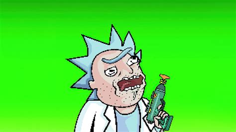 Rick Rick And Morty Tv Shows 8 Bit Minimalism Minimalist Artist