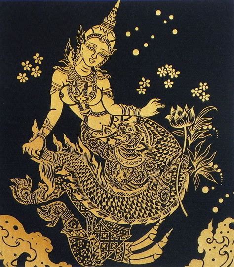Asian Mermaids Cambodian Tattoo Cambodian Art Mythological Creatures