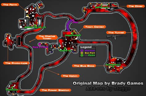 Black Ops 2 Tranzit Mode Map For Green Run Gaming Now