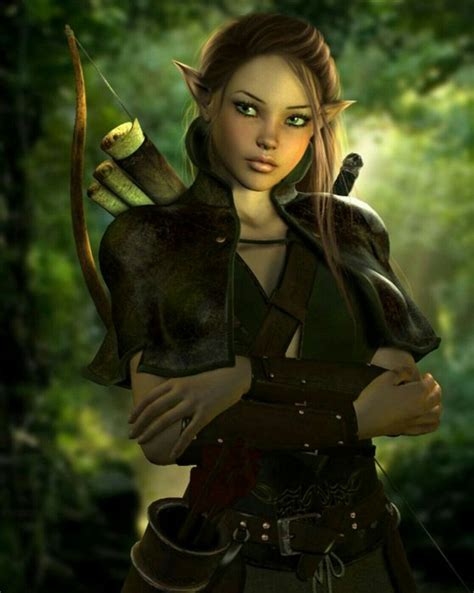 Elfenkriegerin Elf Warrior Female Elf Fantasy Women