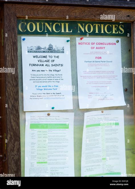 Public Notice Board Hi Res Stock Photography And Images Alamy