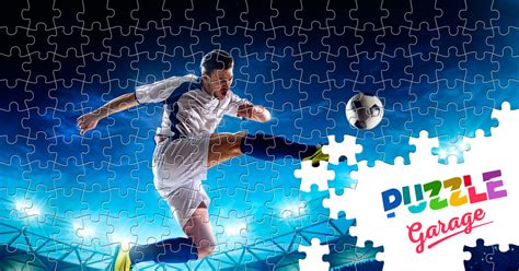 Footballer Jigsaw Puzzle Sport Football Puzzle Garage