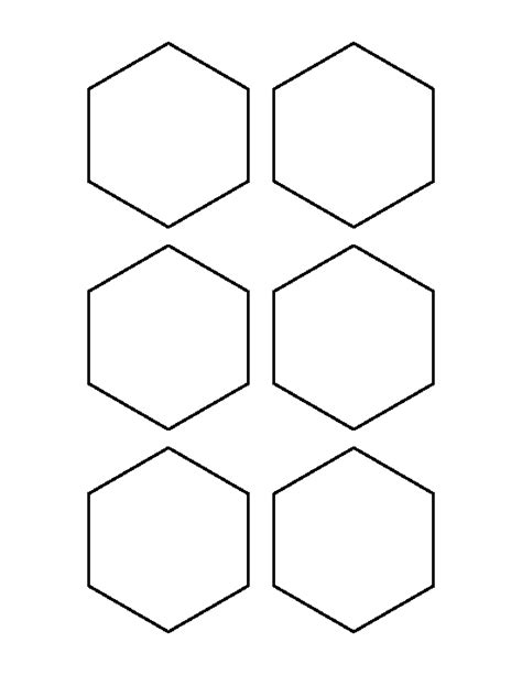 Printable 3 Inch Hexagon Template Hexagon English Paper Piecing