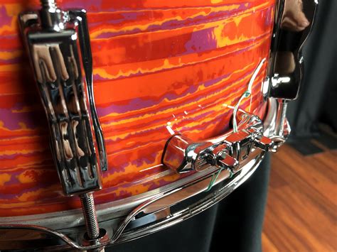 Ludwig Jazz Fest 55x14 In Snare Drum Mod Orange Legacy Mahogany
