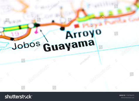 Guayama Puerto Rico On Map Stock Photo 1193796475 Shutterstock