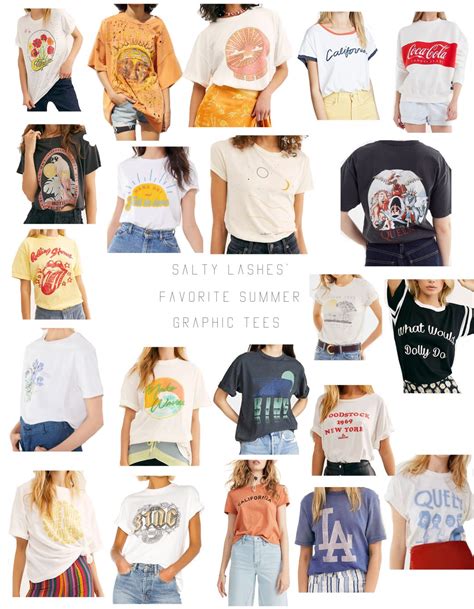 The Best Graphic Tees For Summer By Salty Lashes