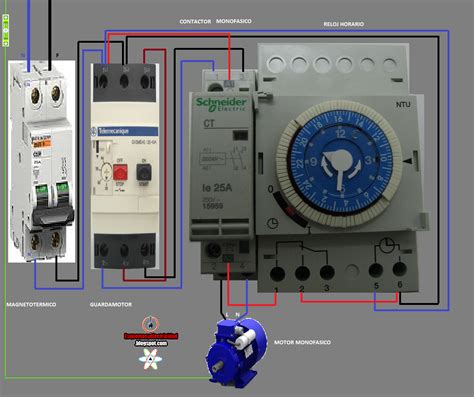 Engineering electrical diagram contactor and timer. Electrical diagrams: CONTACTOR AND WATCH HOURS