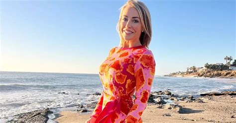 Laura Hamilton Looked Stunning Posing On The Beach In A Red Thigh Split