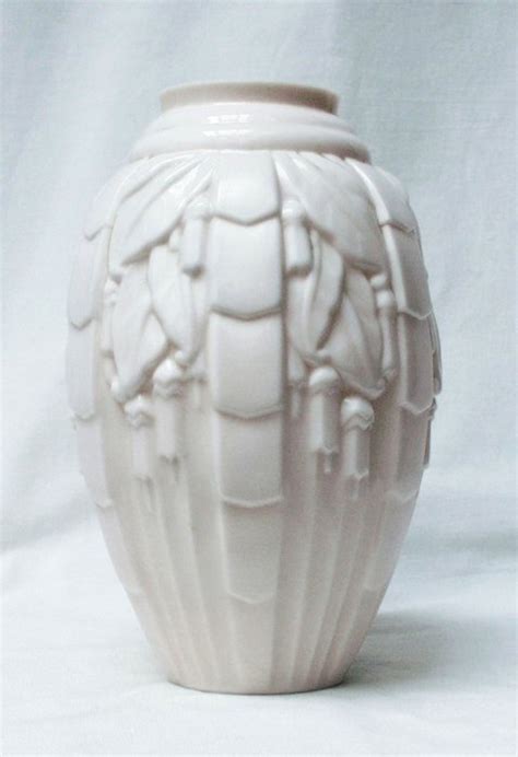 Muller Frères Pressed Glass Art Deco Vase Catawiki