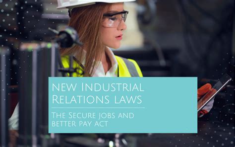 New Industrial Relations Laws The Secure Jobs And Better Pay Act Jennifer Bicknell Lawyer