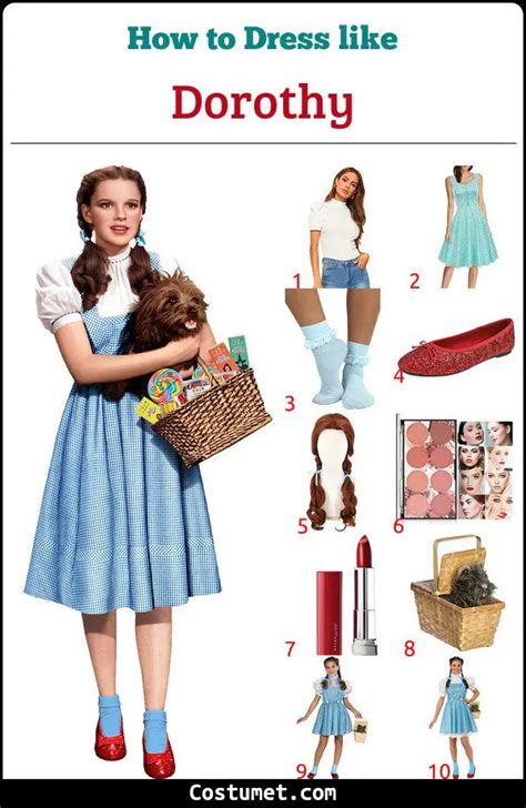 Dorothy Gale The Wizard Of Oz Costume For Cosplay Halloween