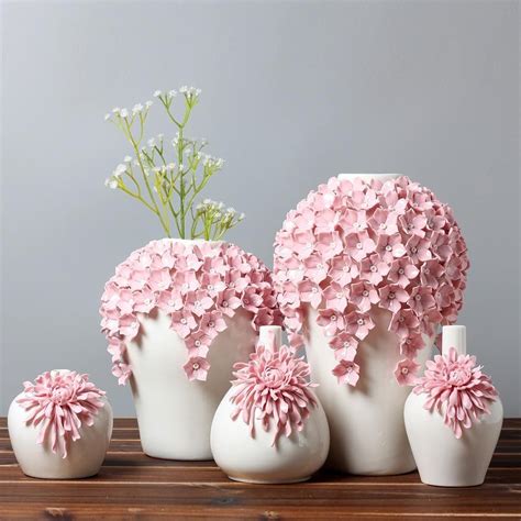 Modern Fashion Vase Home Furnishing Small Ceramic Vases Flower Desk