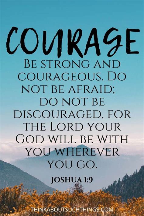27 Powerful Bible Verses About Courage Think About Such Things