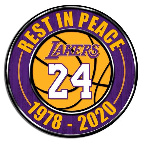 Kobe Bryant Rest In Peace Vinyl Decal Mamba Lakers Window Sticker