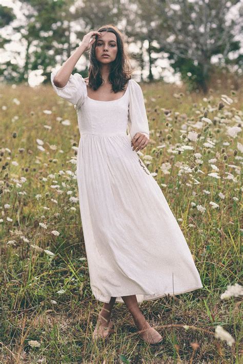 The Bellflower Dress In Off White Kara Thoms Boutique