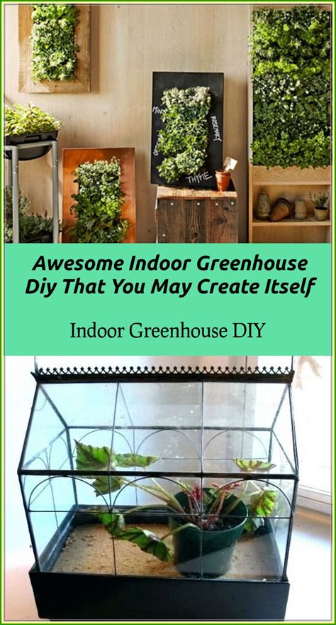 Sure, your indoor plants might be doing just fine on their own with your current watering schedule and carefully. Indoor Greenhouse DIY Can Be Fun And Rewarding | Indoor ...