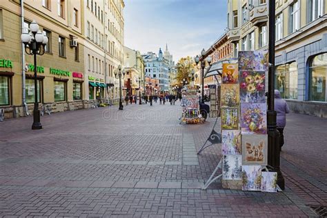 Moscow Russia Arbat Street Editorial Stock Photo Image Of Tourism