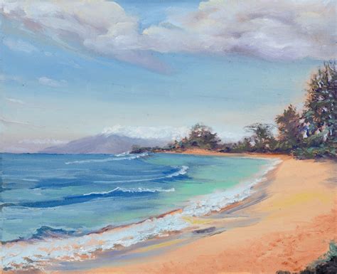 Babe Beach Naked Makena Maui Hawaii Oil Painting Giclee Etsy