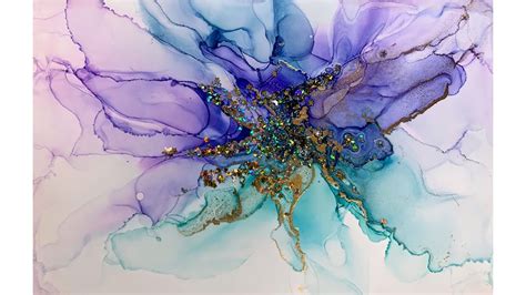 Alcohol Ink Abstract Painting Step By Step Youtube