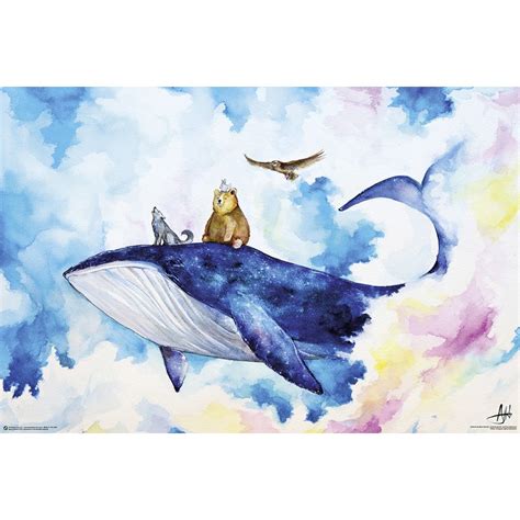 The painter marc allante created breathtaking watercolors of multiple animals, with joyful faces and rainbow tones. Poster Marc Allante - Adventure Time, en vente sur Close Up