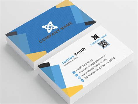 Make a logo for your professional business card, at no additional cost. Free PSD Business Card Design on Behance
