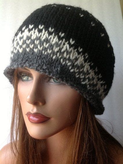 Hand Knit Wool Hat Beanie Slouch Designer Fashion Hip Etsy Wool Hat
