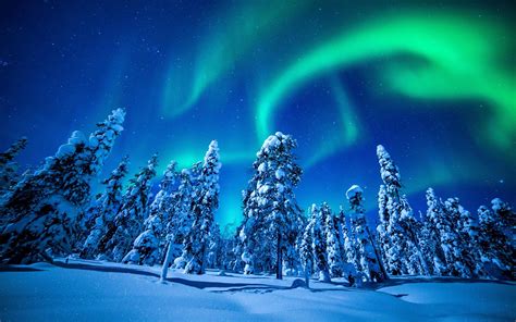 Northern Lights Winter Wallpapers Wallpaper Cave