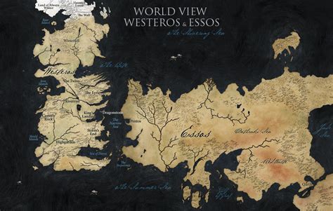 Image Westeros And Essos Map Wiki Game Of Thrones Le Trône De Fer