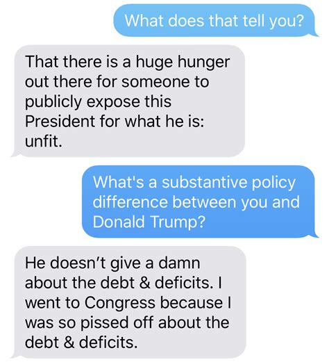 Texts With Donald Trumps New Challenger Woke Joe Walsh