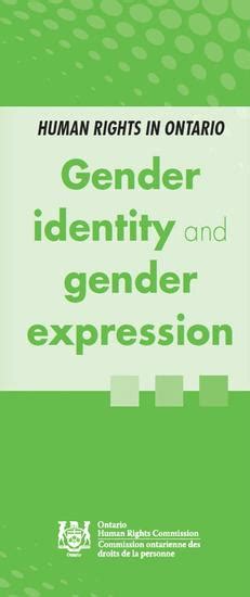 Gender Identity And Gender Expression Rainbow Health Ontario