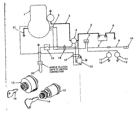 Locate the solenoid on the engine's frame between the battery and the starter. Sears Lawn Tractor Wiring Diagram Sample