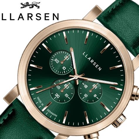 楽天市場エルラーセン腕時計 LLARSEN時計 LLARSEN 腕時計 エルラーセン 時計 NOR メンズ グリーン LL149ZFGN