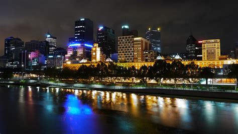 무료 이미지 지평선 밤 시티 마천루 강 도시 풍경 파노라마 도심 황혼 저녁 반사 멜버른 중심지 야라