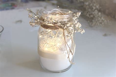Centerpiece Part Mason Jar Fairy Lights Wedding