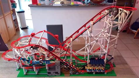 Automated Lego Roller Coaster With Looping Youtube