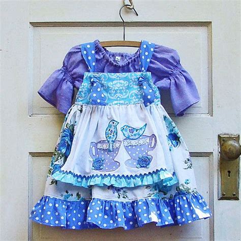 Toddler Apron Knot Dress 18m Ruffle Tea Party Dress Ready To Ship