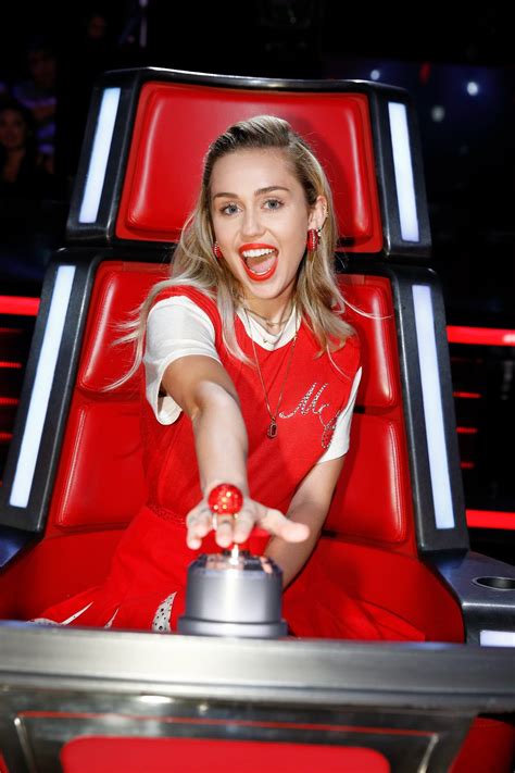 The Voice Season 13 Miley Cyrus Miley Cyrus Photoshoot Miley