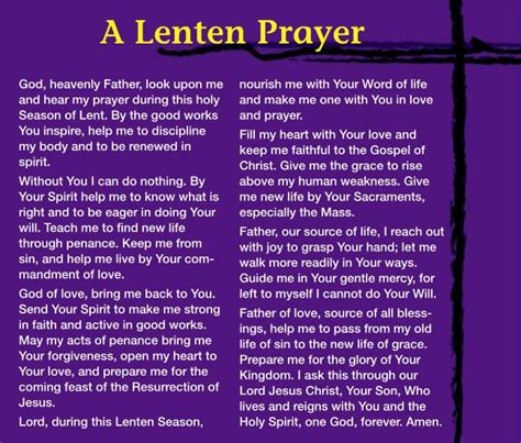 In Lent We Hope To Nourish Our Relationship With God The Father Learn