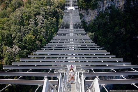 World’s Longest Pedestrian Suspension Bridge In Russia Amusing Planet
