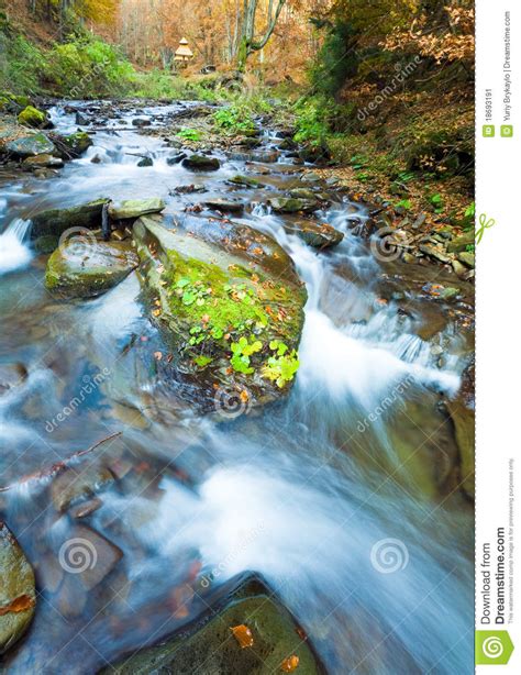 Rocky Autumn Stream Stock Image Image Of Stream Idyllic 18693191