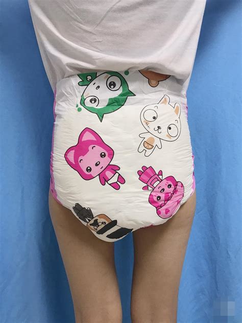 12 Pack 5 Colors Design Adult Baby Diapers