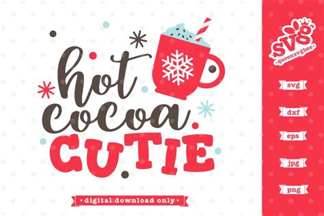 hot cocoa cutie svg design christmas svg file